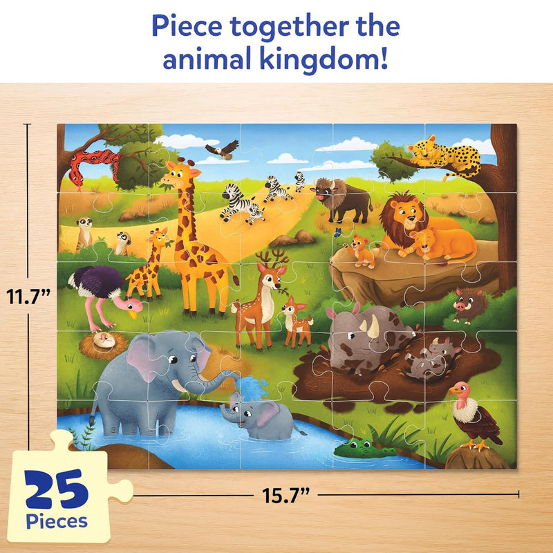 Skillmatics Puzzle & Learn - All About Wild Animals