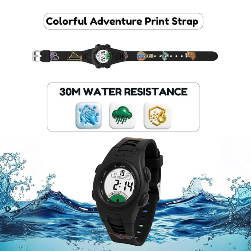 Spiky SPKEVA52 Round Digital Sports Watch
