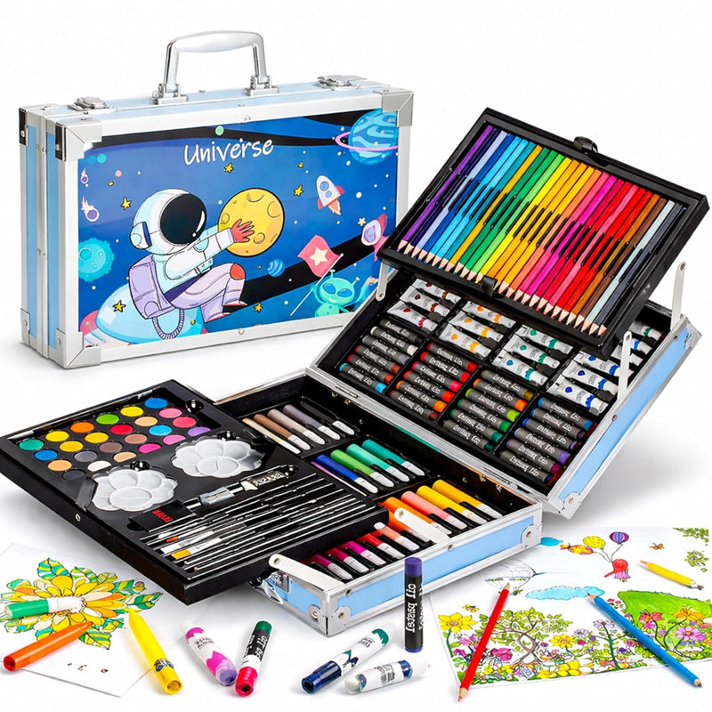 VHV Colouring Suitcase With Portable Carry Case