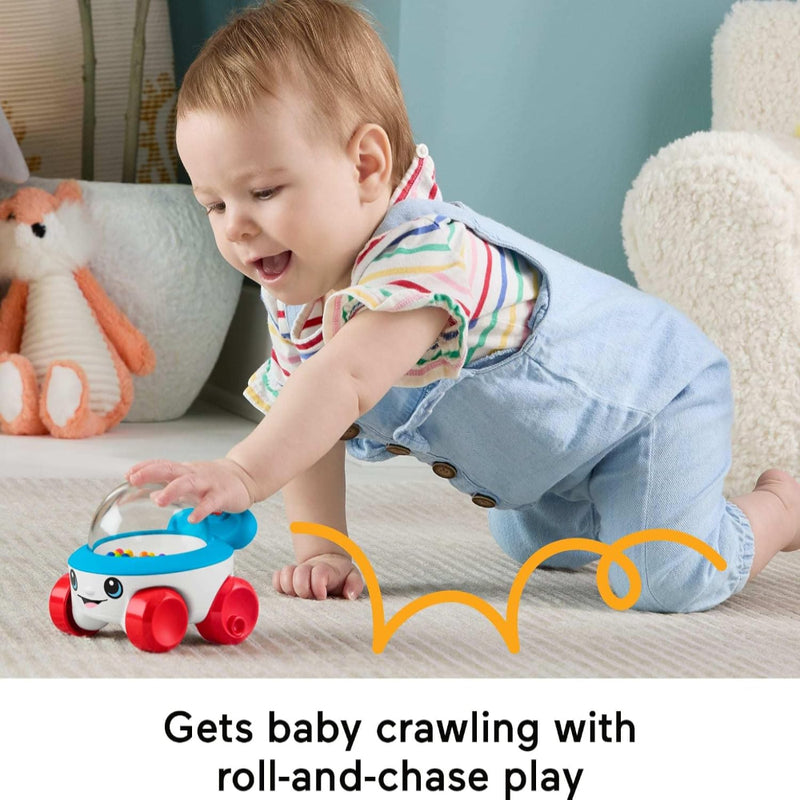 Fisher-Price Baby Toy Corn Popper Push-Along Vehicle