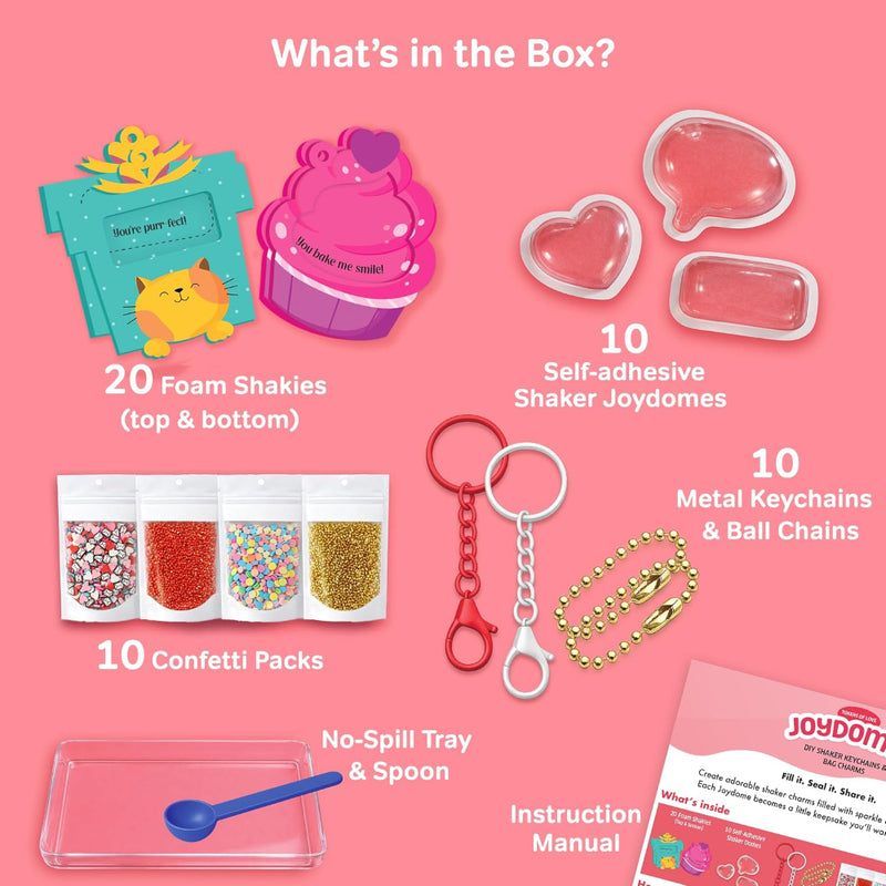 Chalk And Chuckles  DIY Shaker Keychains & Bag Charms Joydomes- Tokens of Love