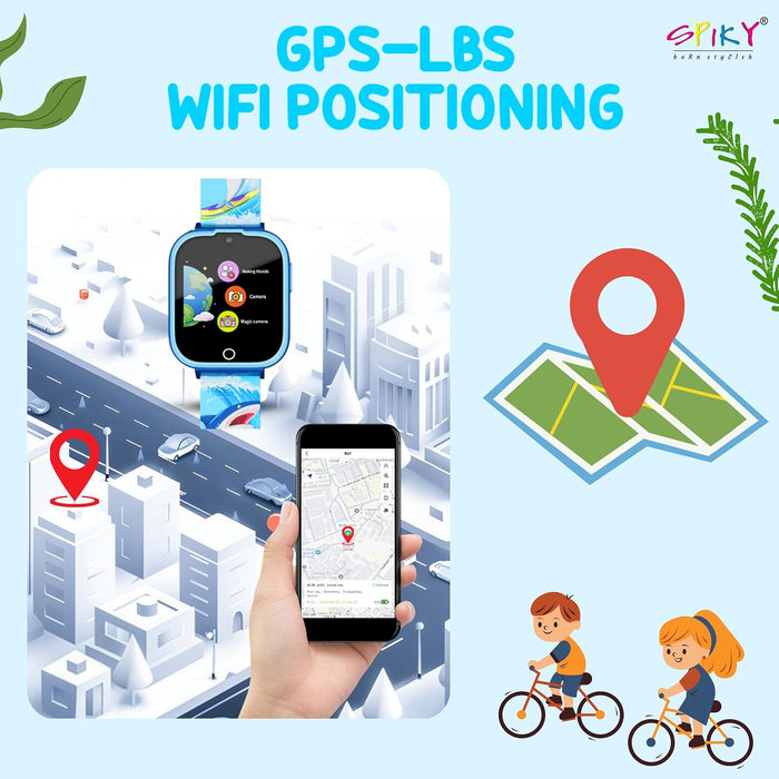 Spiky Cyclops 4g Voice Calling Kids Smartwatch-Novelty Toys-Spiky-Toycra