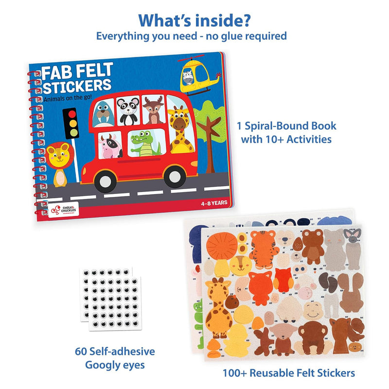 Chalk & Chuckles Fab Felt Sticker Craft Activity Book