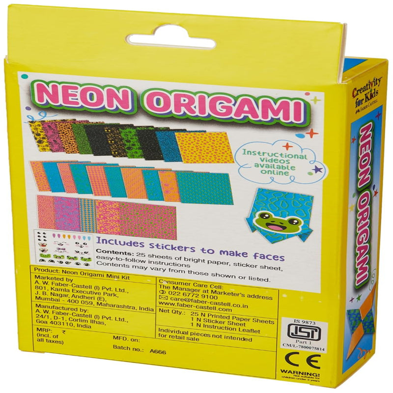 Faber-Castell Neon Origami Mini Kit