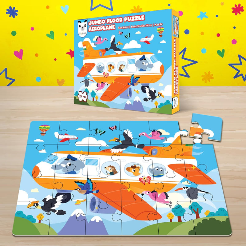 Play Panda Jumbo Floor Puzzle Aeroplane