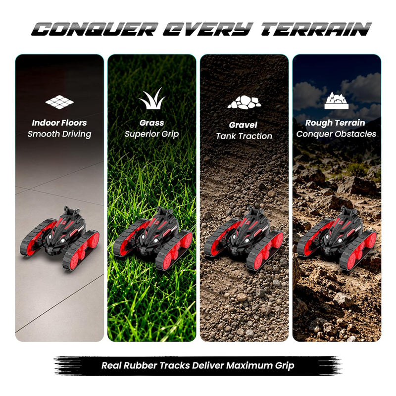 Mirana Tankster 360° Rotating Remote Control Stunt RC Car