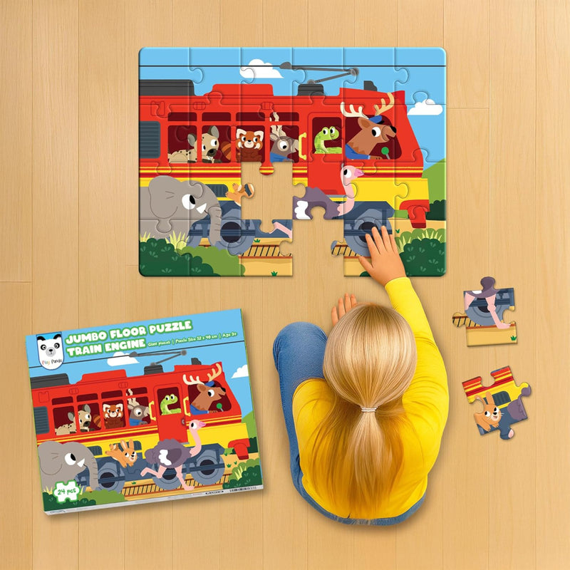 Play Panda Jumbo Floor Puzzle Train Engine