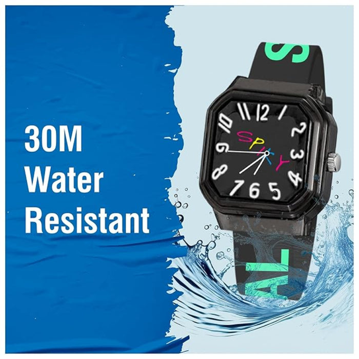 Spiky EVA40 Square Analog Watch for Kids