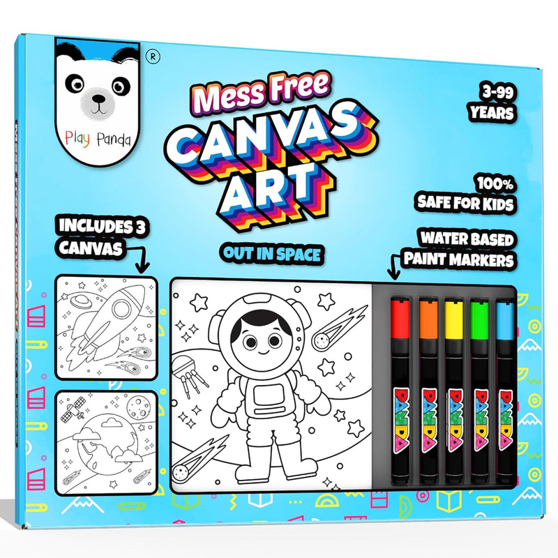Play Panda Mess Free Canvas Art
