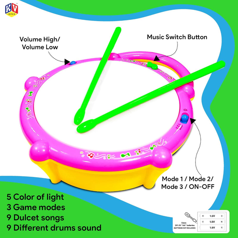 K.V Toys Flash Drum Toy