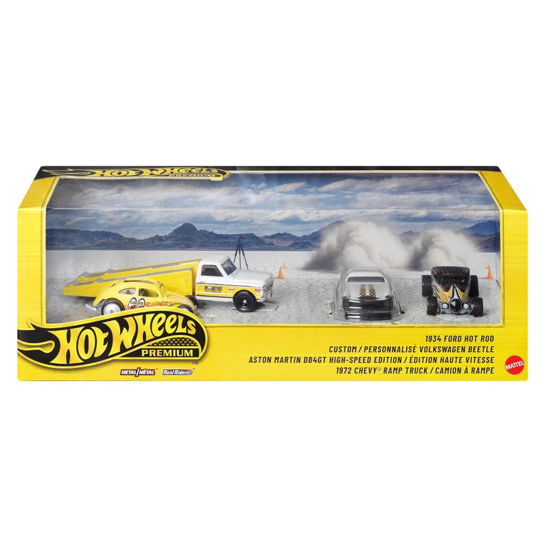 Hot Wheels Premium 1:64 Scale Speed Machines Diorama Set of 4