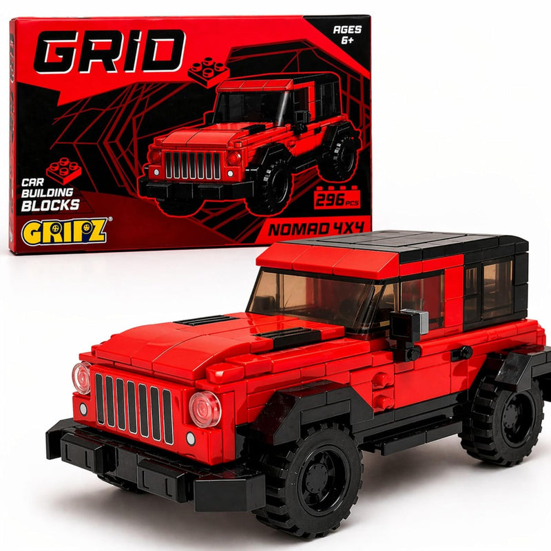 Apex Gripz Grid Car Building Blocks Set -Nomad 4*4(296 pcs)