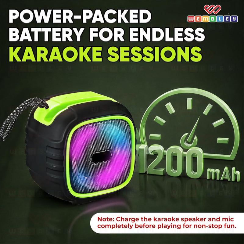 Wembley Karaoke Mic with Speaker Bluetooth