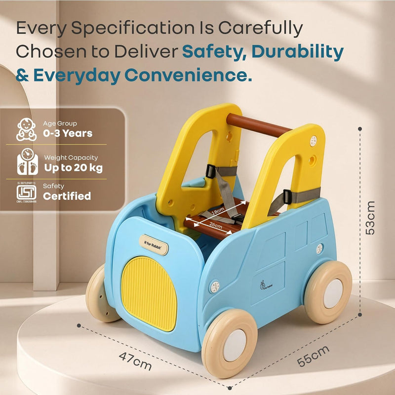 R for Rabbit Kiddie Kart 4-in-1 Push Walker