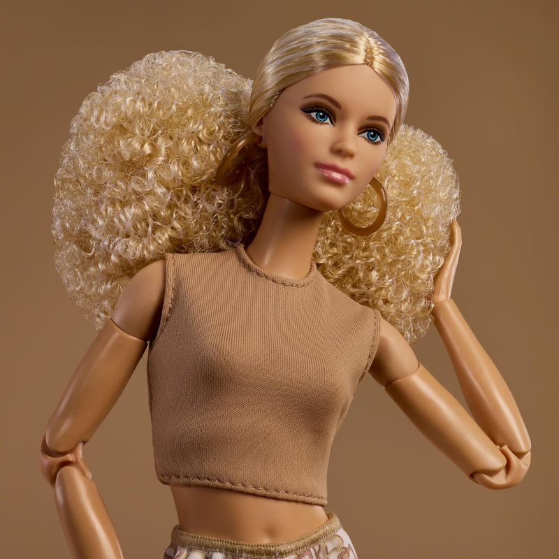 Barbie Basics Model 07 With Blonde Hair In White Pants With Golden Print Collectible Doll