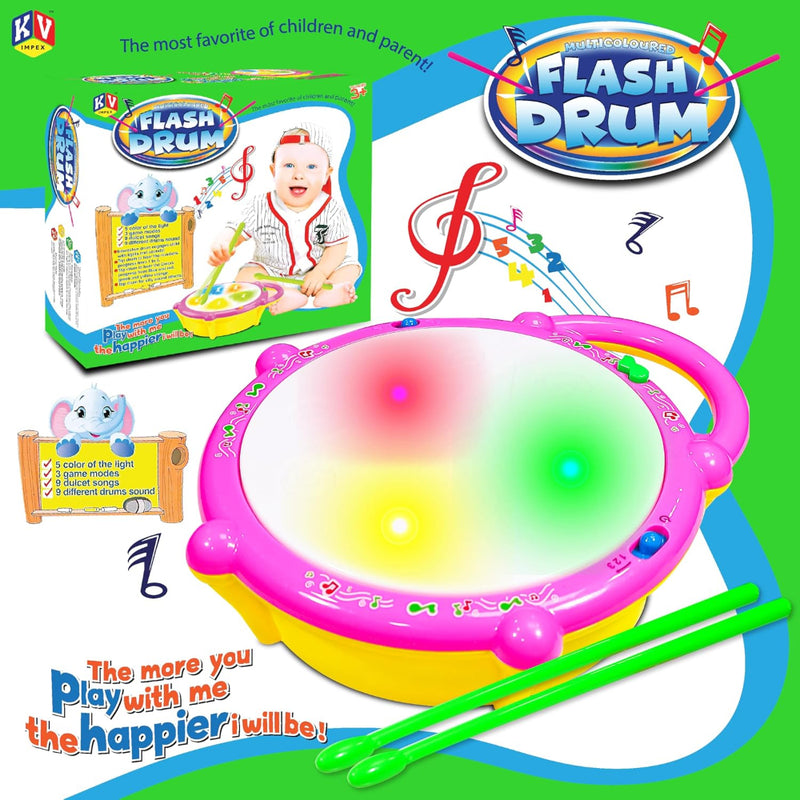 K.V Toys Flash Drum Toy