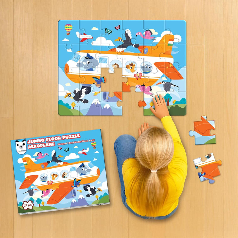 Play Panda Jumbo Floor Puzzle Aeroplane
