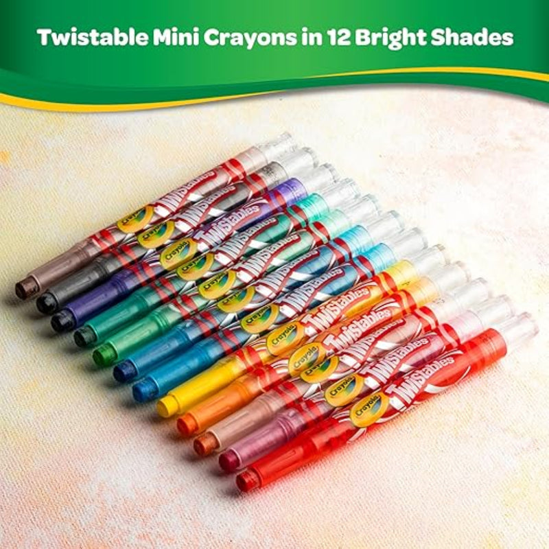 Luxor Crayola Twistable Mini Crayons 12 Shades