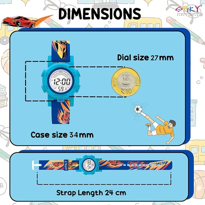 Spiky EVA41 Digital Sports Watch for Kids