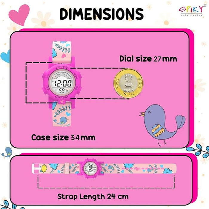 Spiky EVA41 Digital Sports Watch for Kids