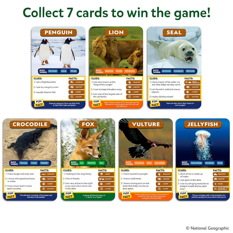 Skillmatics Guess in 10 Nat Geo - Amazing Animals