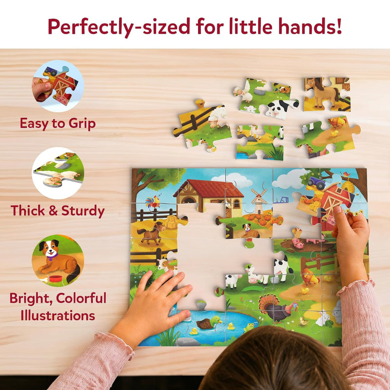Skillmatics Puzzle & Learn - All About Farm Animals