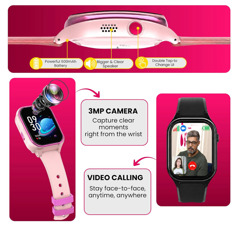 Spiky Ghoul 4G Kids Smartwatch With GPS,Video Calling & SOS
