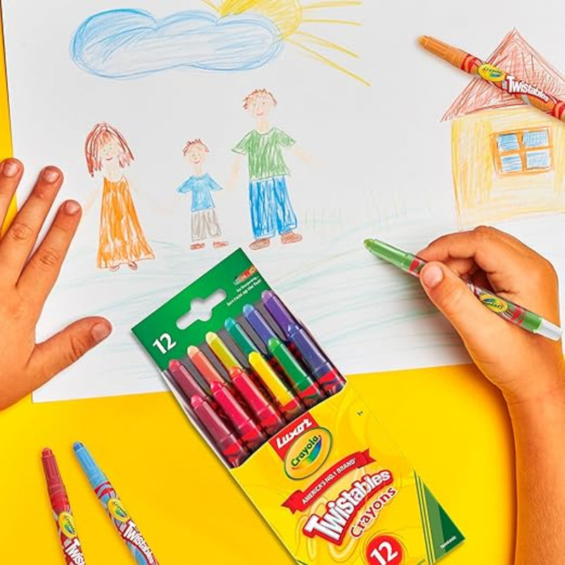 Luxor Crayola Twistable Mini Crayons 12 Shades