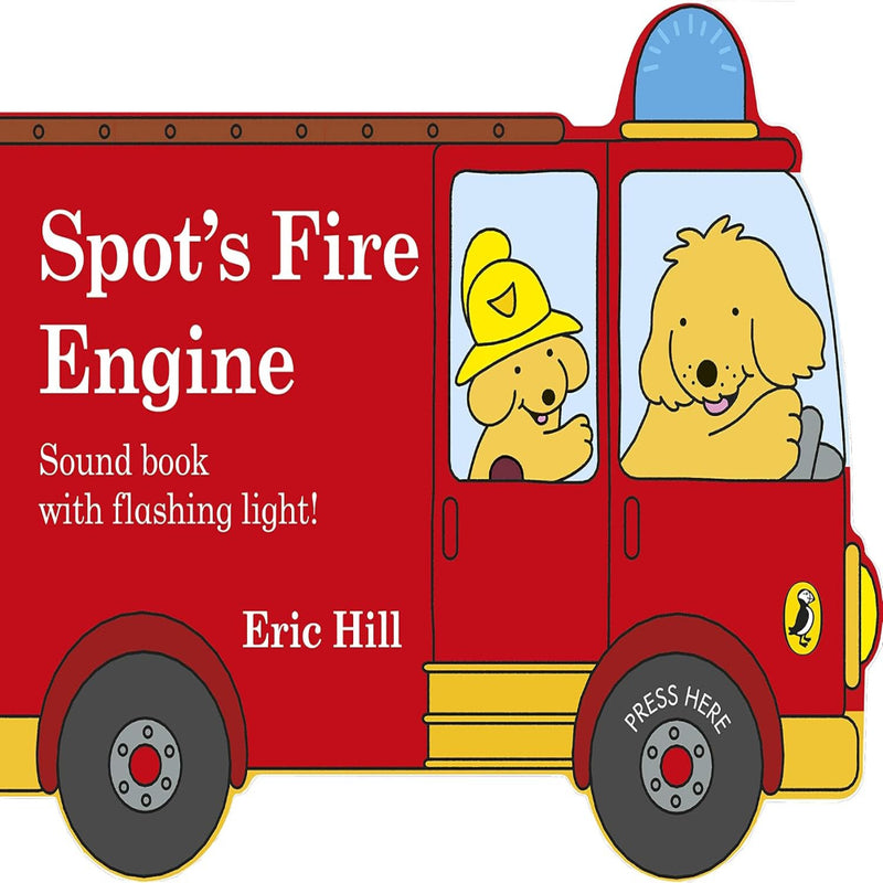 Spots Fire Engine Shaped Book With Siren And Flashing Light! (Age : 2Years+)