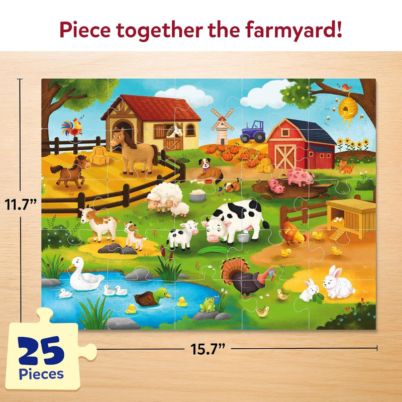 Skillmatics Puzzle & Learn - All About Farm Animals