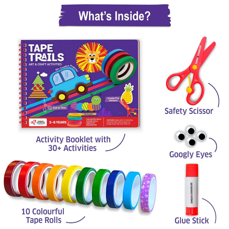 Chalk And Chuckles Tape Trails- Craft Activity Book