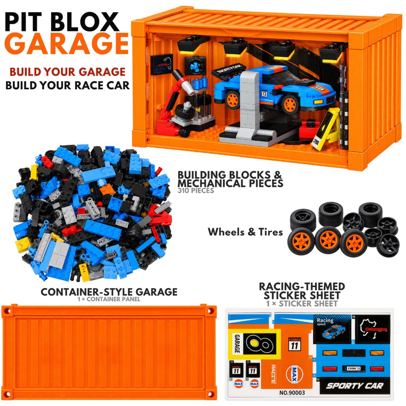 Apex Pit Blox Garage Building Blocks Set (310 pcs)