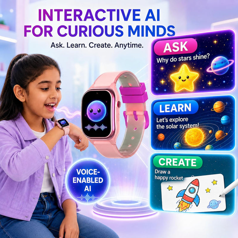 Spiky Ghoul 4G Kids Smartwatch With GPS,Video Calling & SOS