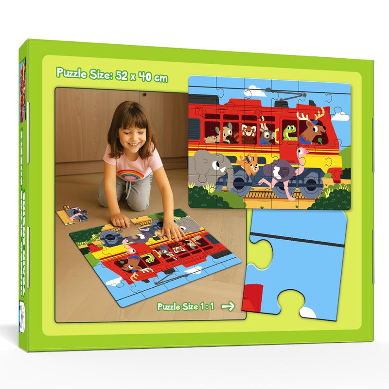 Play Panda Jumbo Floor Puzzle Train Engine
