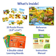 Skillmatics Puzzle & Learn - All About Wild Animals