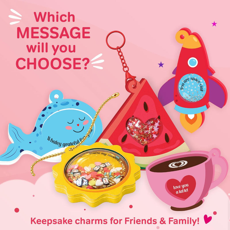 Chalk And Chuckles  DIY Shaker Keychains & Bag Charms Joydomes- Tokens of Love