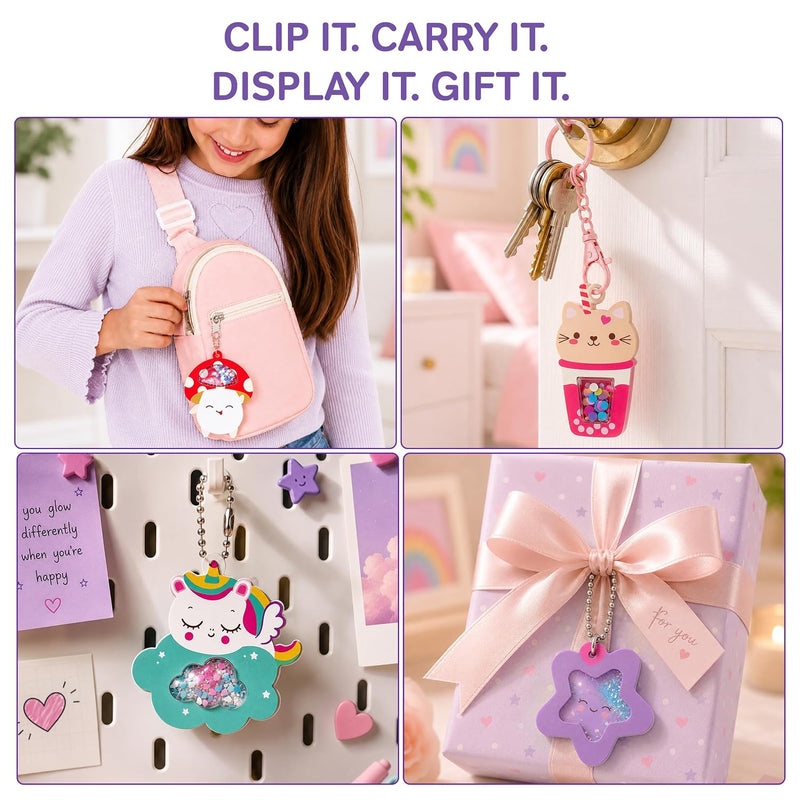 Chalk And Chuckles DIY Shaker Keychains & Bag Charms Joydomes- Kawaii Cuties