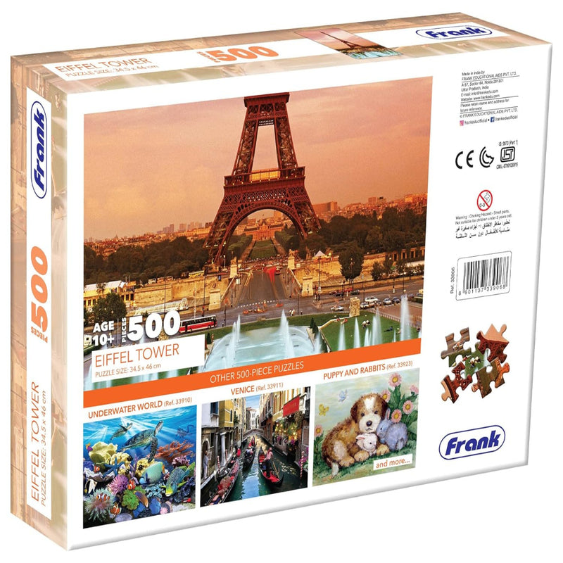 Frank Eiffel Tower 500 Piece Jigsaw Puzzle