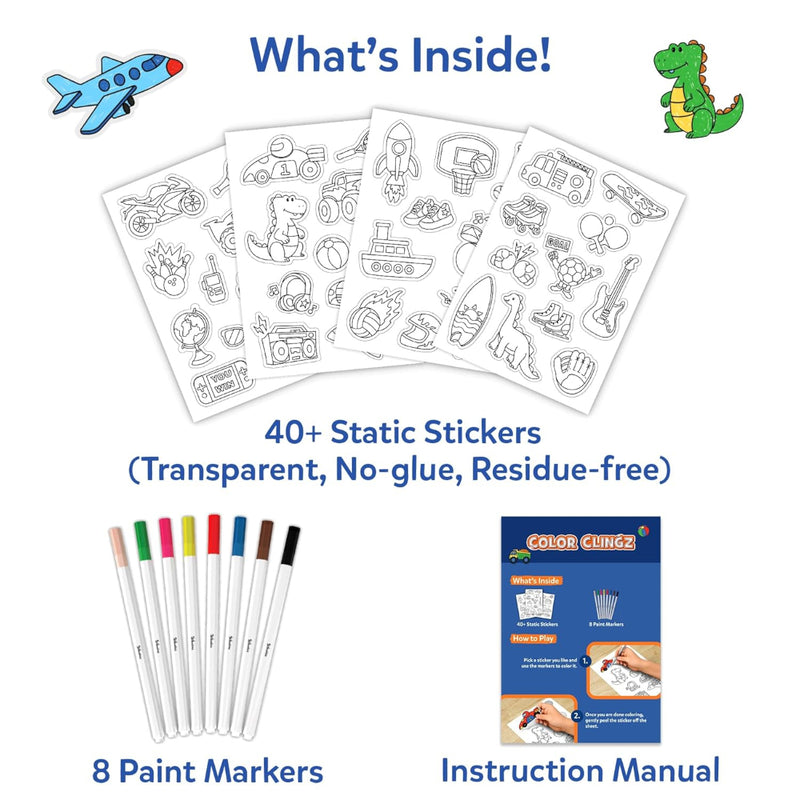 Skillmatics Cling Art – Color Clingz