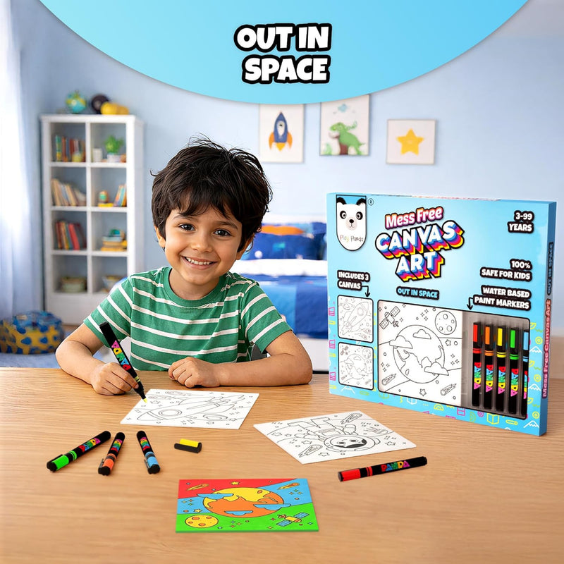 Play Panda Mess Free Canvas Art