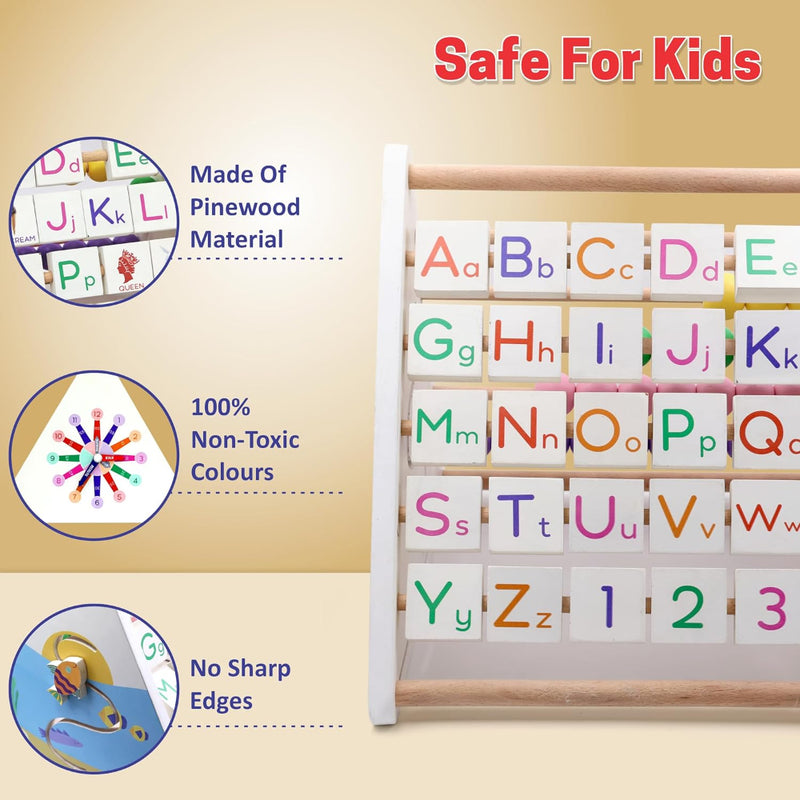 Chanak 5-in-1 Wooden Activity Toy-1N, Writing Pen-1N