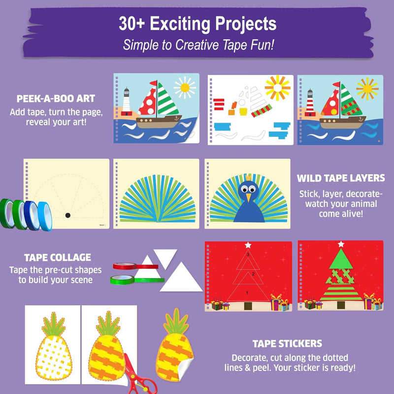 Chalk And Chuckles Tape Trails- Craft Activity Book