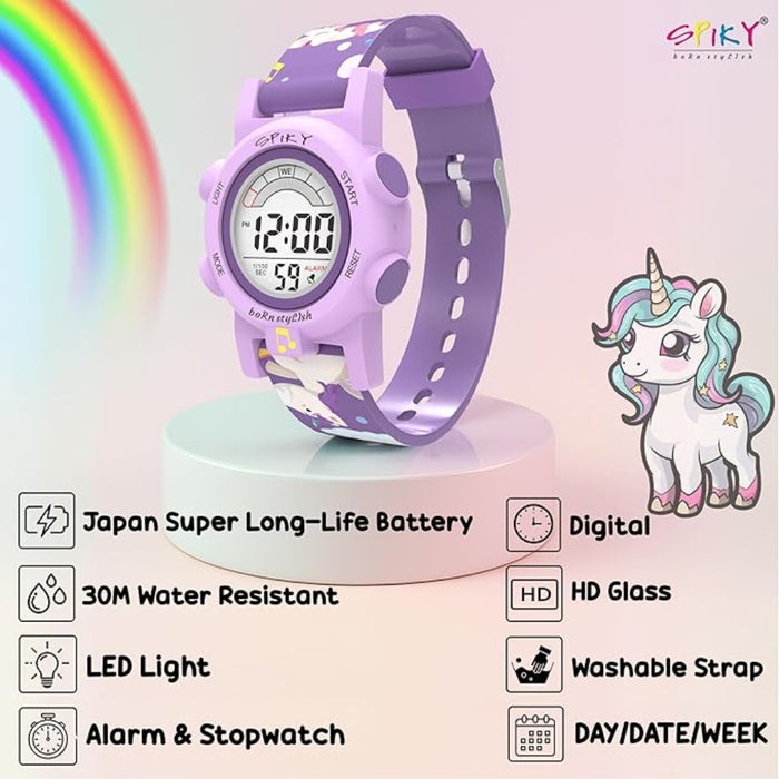 Spiky EVA41 Digital Sports Watch for Kids