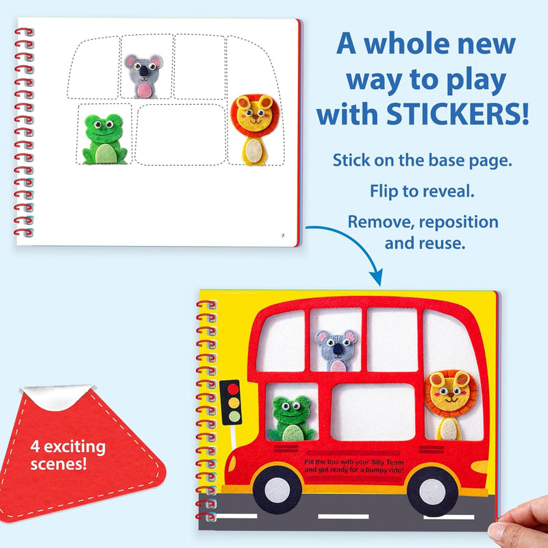 Chalk & Chuckles Fab Felt Sticker Craft Activity Book