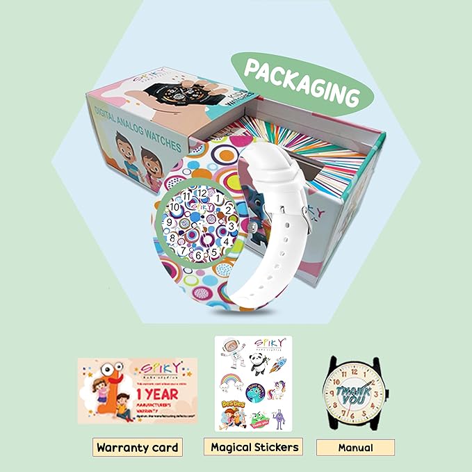 Spiky EVA38 Round Casual Analog Kids Watch