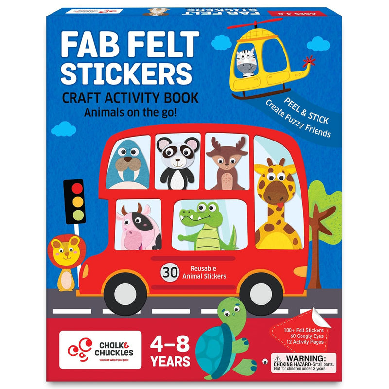 Chalk & Chuckles Fab Felt Sticker Craft Activity Book