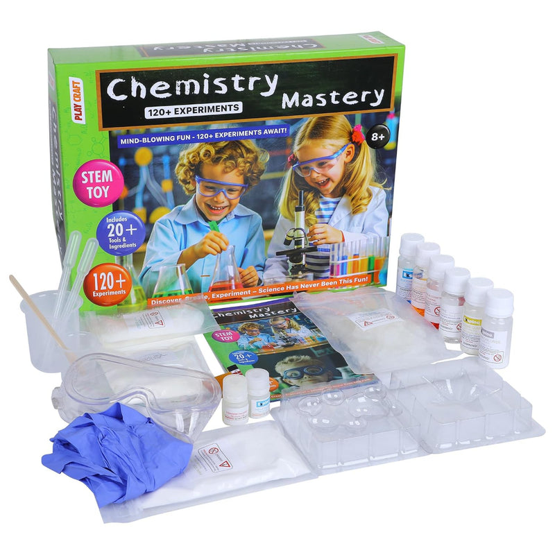 Play Craft Chemistry Mastery Science Kit - 120+ Experiments