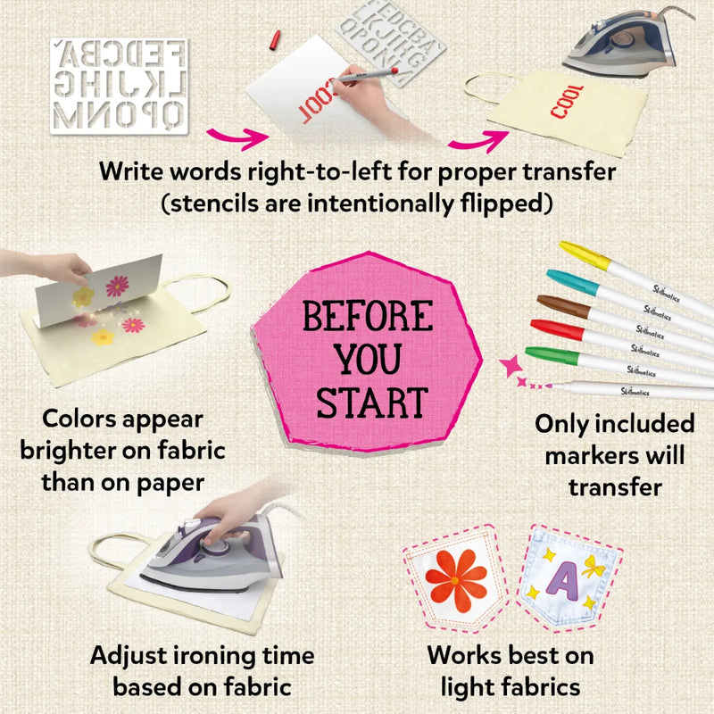 Skillmatics Iron-Its DIY Fabric Art & Craft Kit