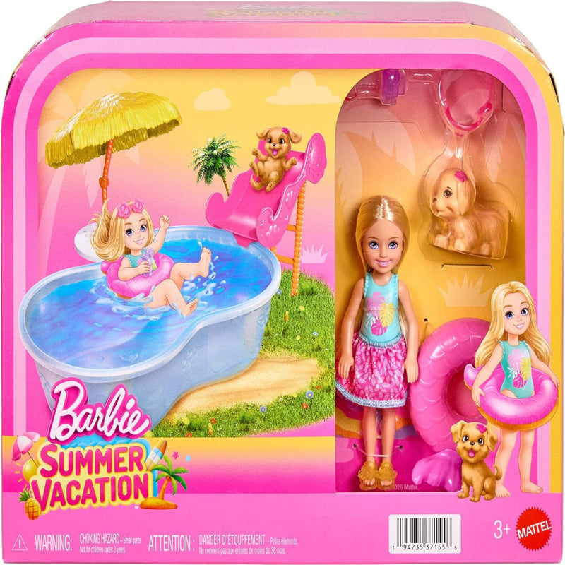 Barbie Summer Vacation Chelsea Pool Party Playset