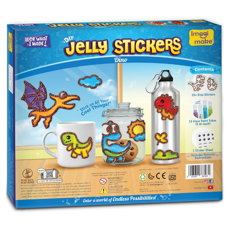 Imagimake DIY Dino Jelly Stickers